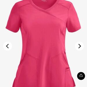 Infinity by Cherokee Mock-Wrap Stretch Scrub Top